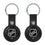 NHL Fashion Pattern Black Airtag Holder 2-Pack