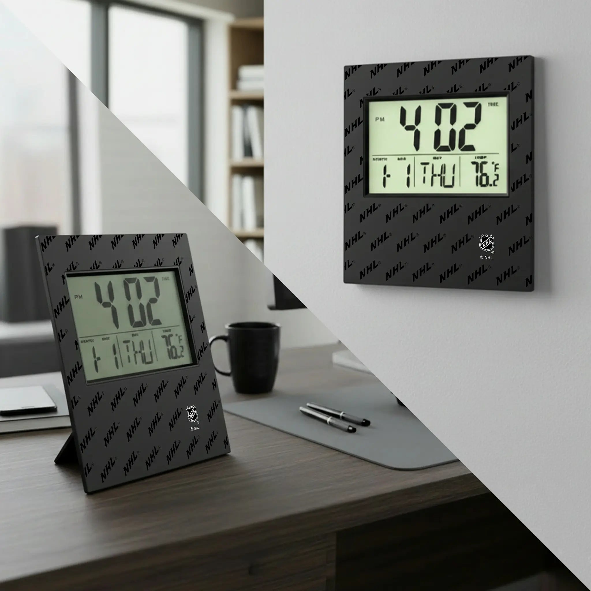 NHL Fashion Pattern Wall Clock