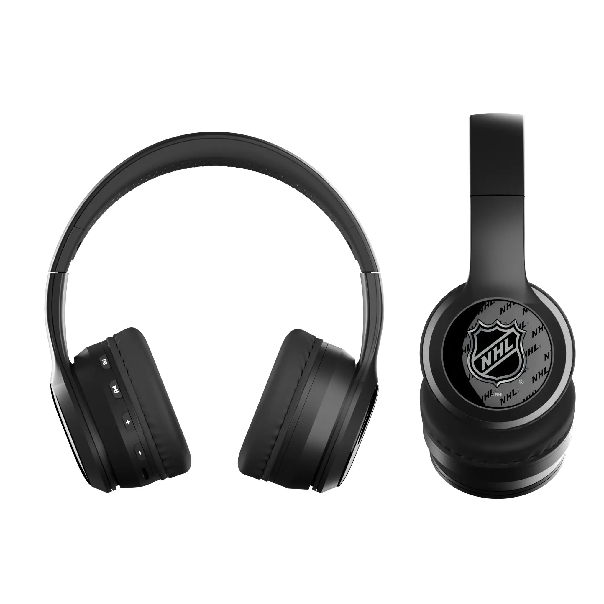 NHL Fashion Pattern Wireless Over-Ear BT Headphones With Case