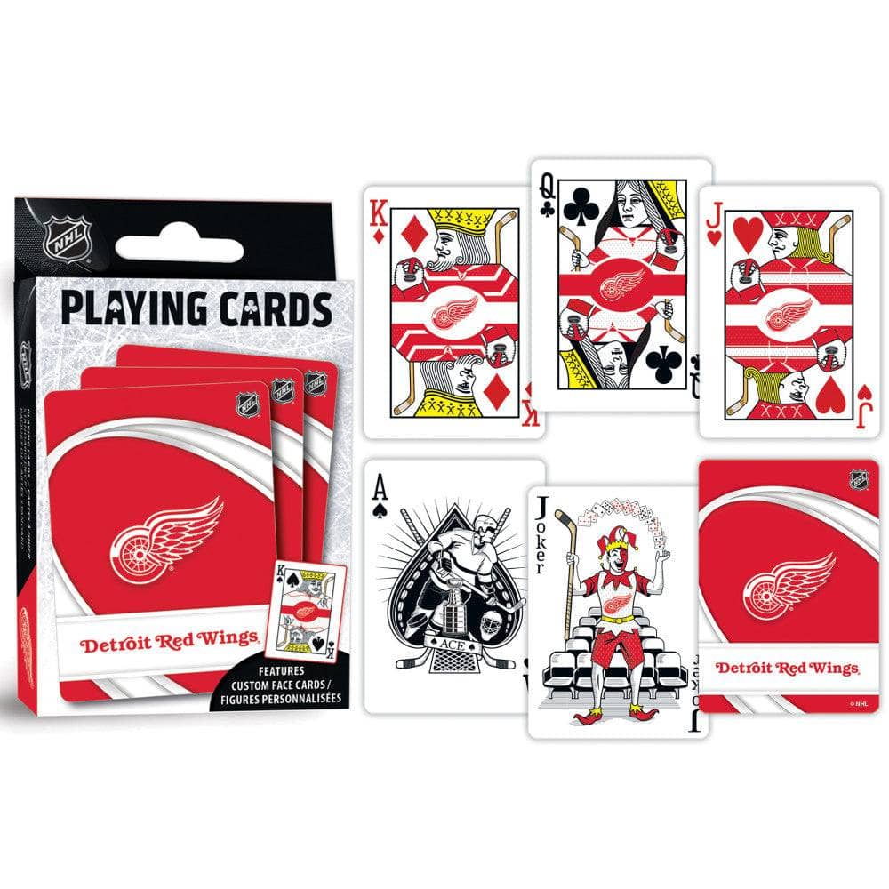 Detroit Red Wings Official Playing Cards - 54 Card Deck - Sports Gifts, Sports Memorabilia, Sports Collectibles, Fan Shop
