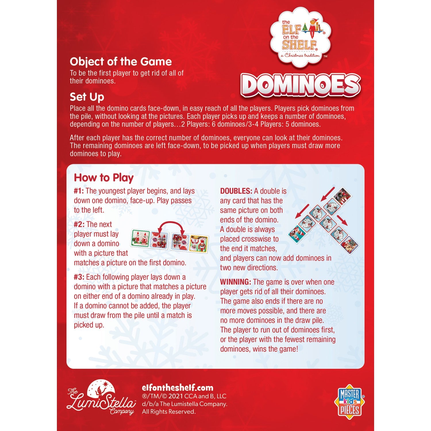 Elf on the Shelf Picture Dominoes - 757 Sports Collectibles