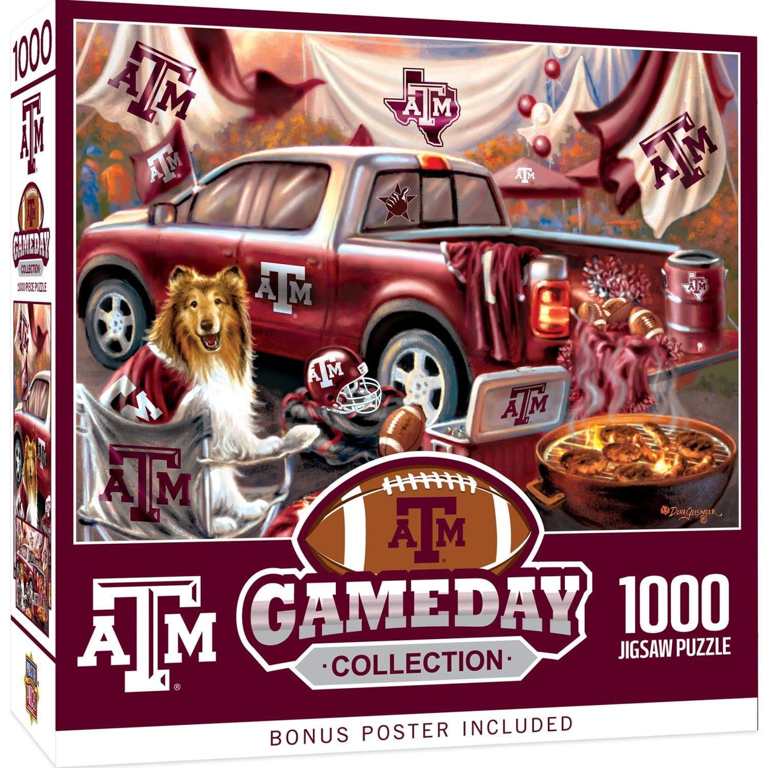 Texas A&M Aggies Gameday 1000 Piece Jigsaw Puzzle - Sports Gifts, Sports Memorabilia, Sports Collectibles, Fan Shop