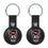 North Carolina State University Wolfpack Insignia Black Airtag Holder 2-Pack