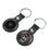 North Carolina State University Wolfpack Insignia Black Airtag Holder 2-Pack