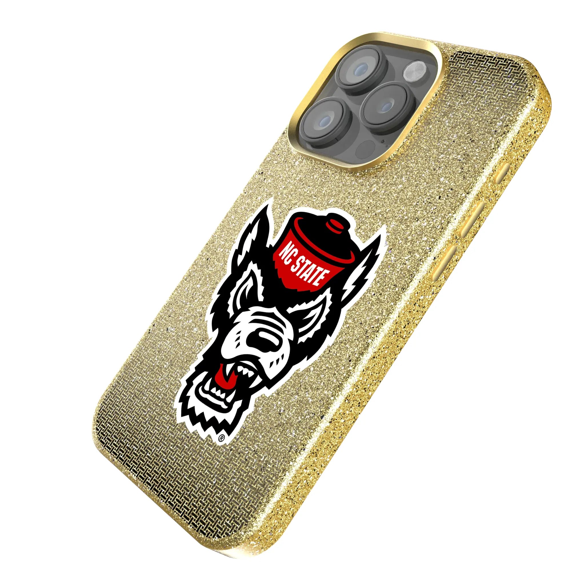 North Carolina State University Wolfpack Linen Bling Phone Case for Apple iPhone