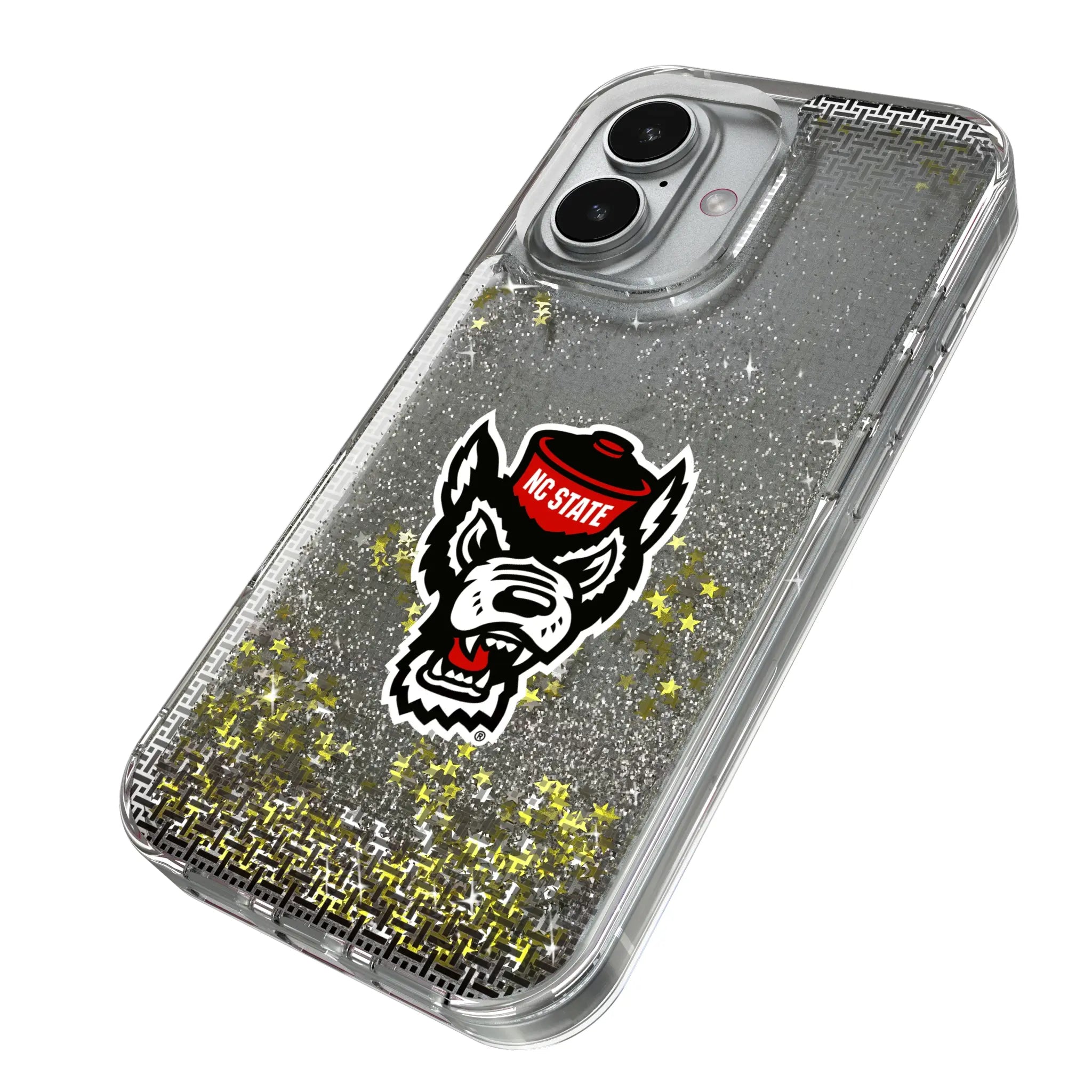North Carolina State University Wolfpack Linen Glitter Phone Case