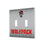 North Carolina State University Wolfpack Linen Hidden-Screw Light Switch Plate