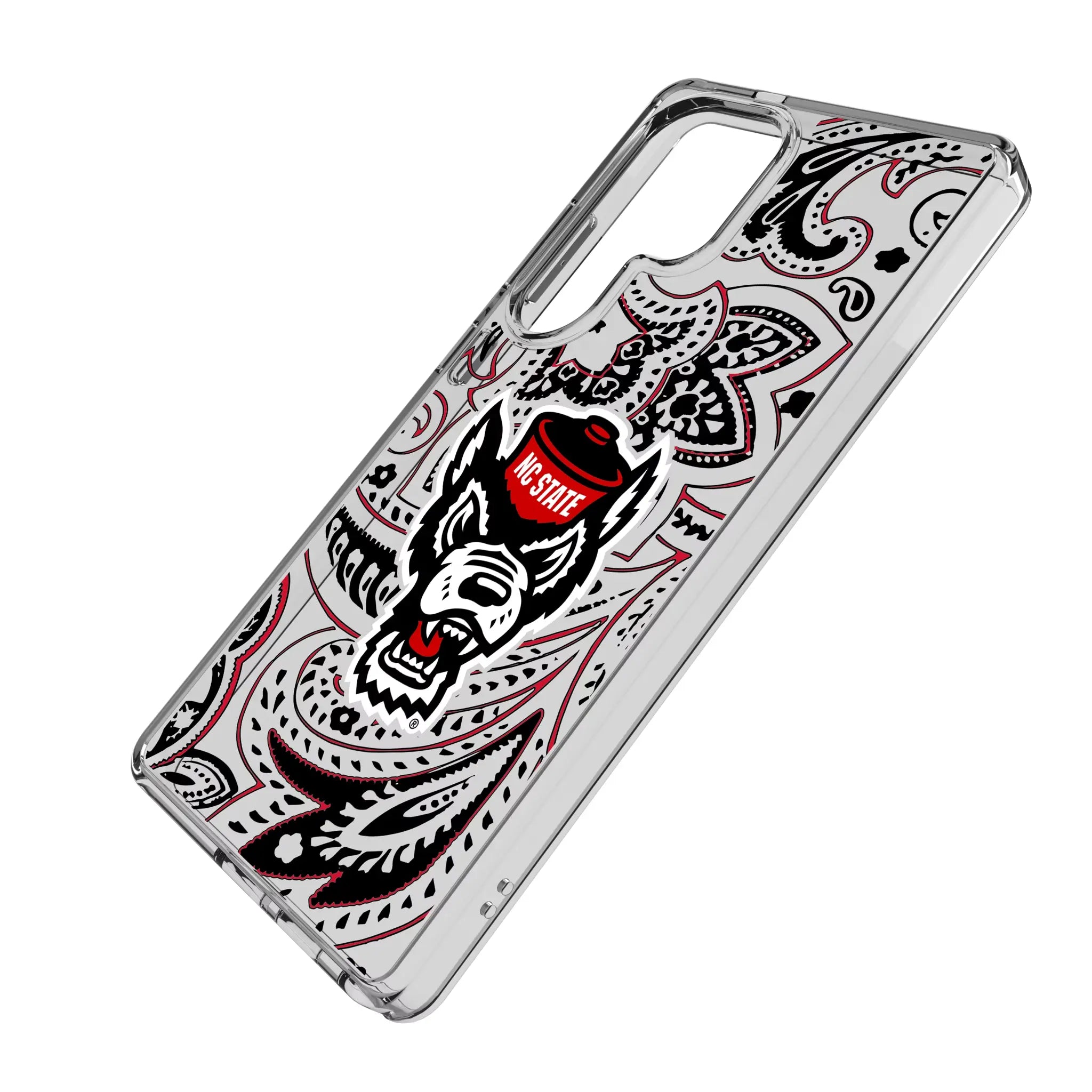 North Carolina State University Wolfpack Paisley Clear Phone Case for Samsung Galaxy