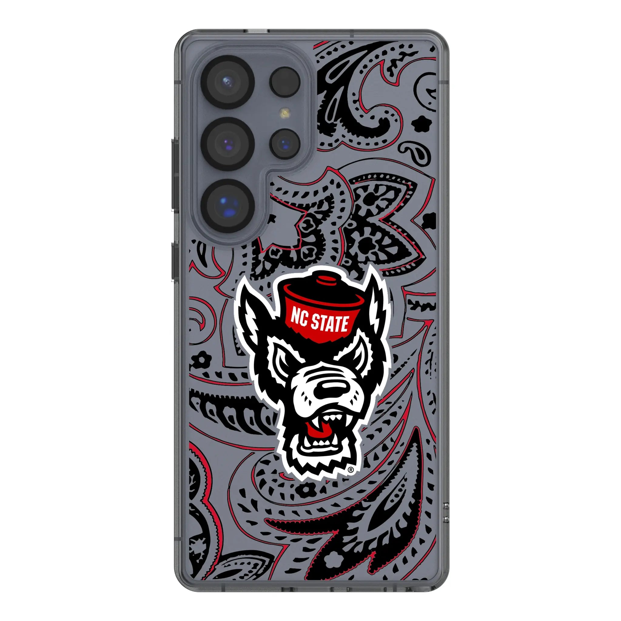 North Carolina State University Wolfpack Paisley Clear Phone Case for Samsung Galaxy