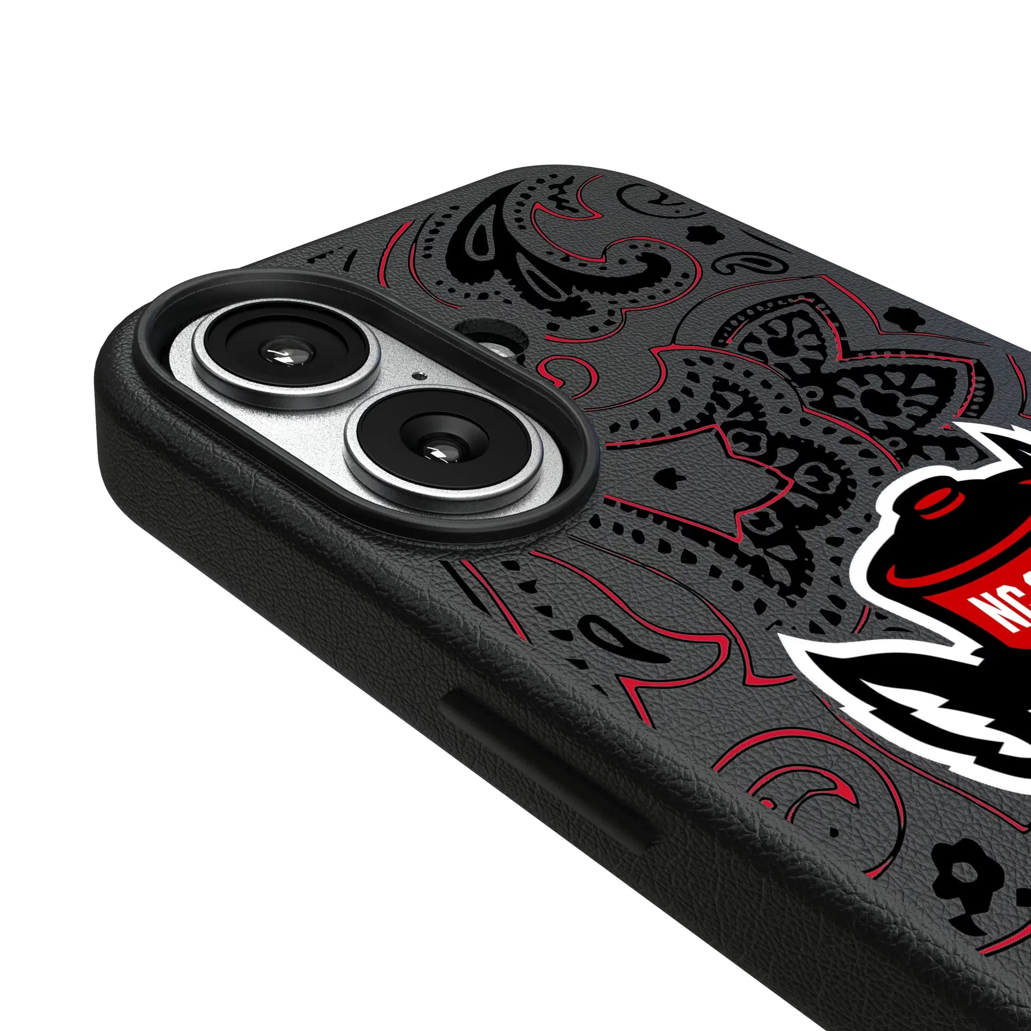 North Carolina State University Wolfpack Paisley MagSafe Compatible Phone Case for Apple iPhone