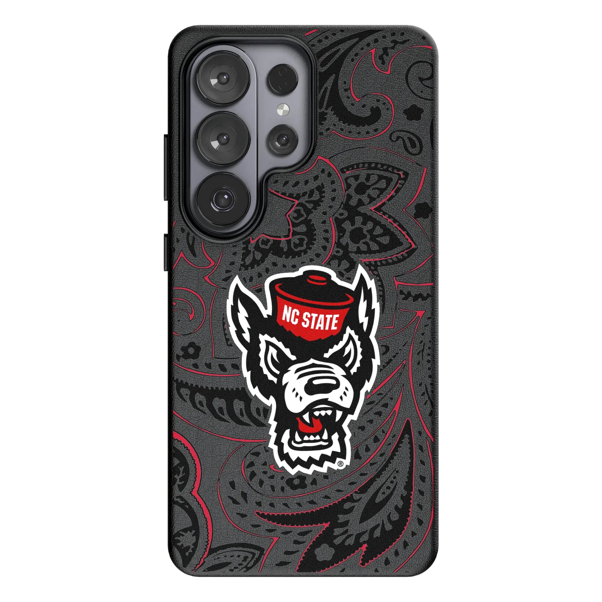 North Carolina State University Wolfpack Paisley MagSafe Compatible Phone Case for Samsung Galaxy