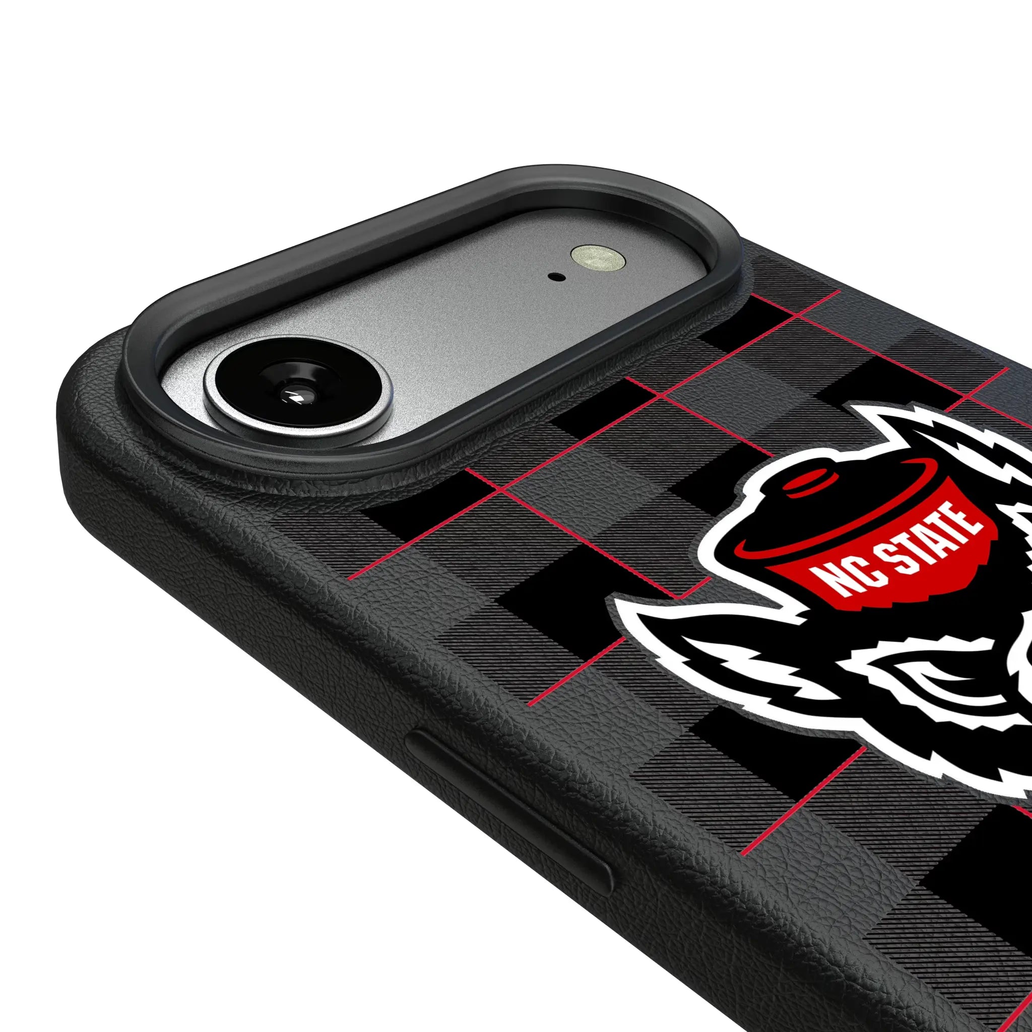 North Carolina State University Wolfpack Plaid MagSafe Compatible Phone Case for Apple iPhone