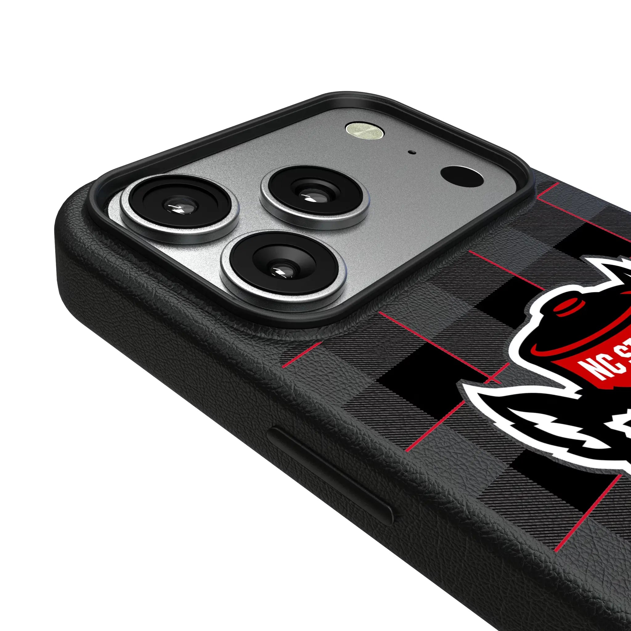 North Carolina State University Wolfpack Plaid MagSafe Compatible Phone Case for Apple iPhone
