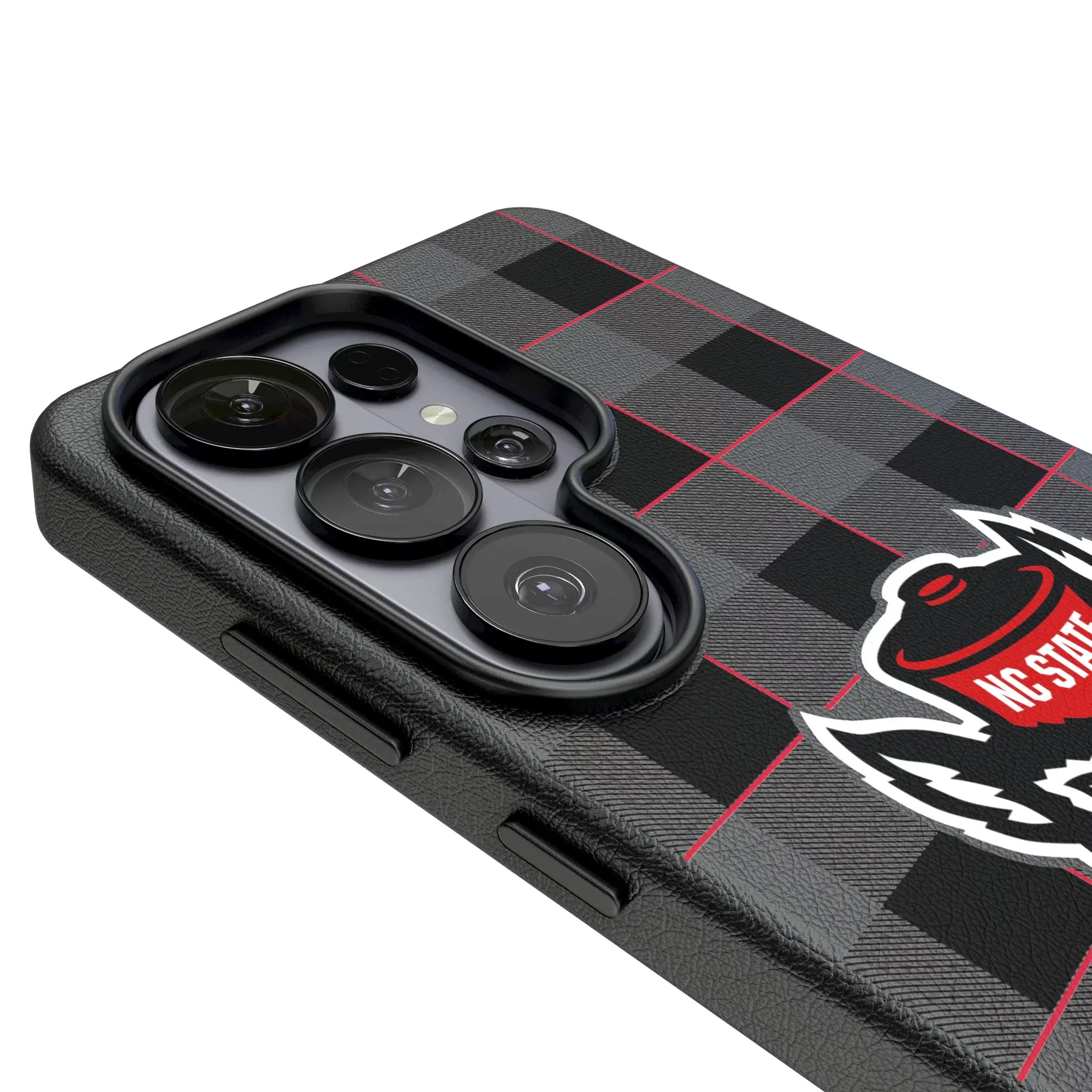 North Carolina State University Wolfpack Plaid MagSafe Compatible Phone Case for Samsung Galaxy