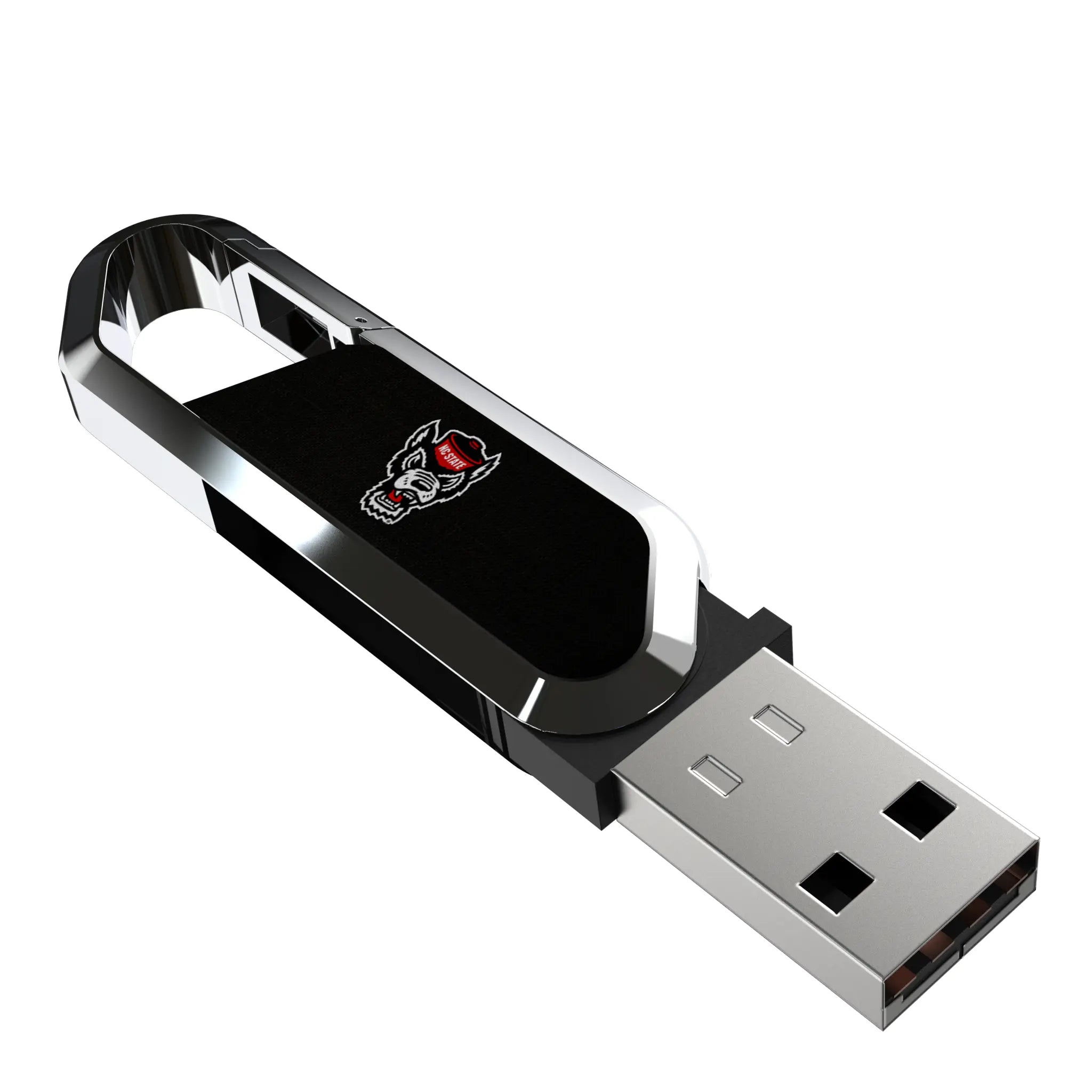 North Carolina State University Wolfpack Solid USB 32GB Clip Style Flash Drive