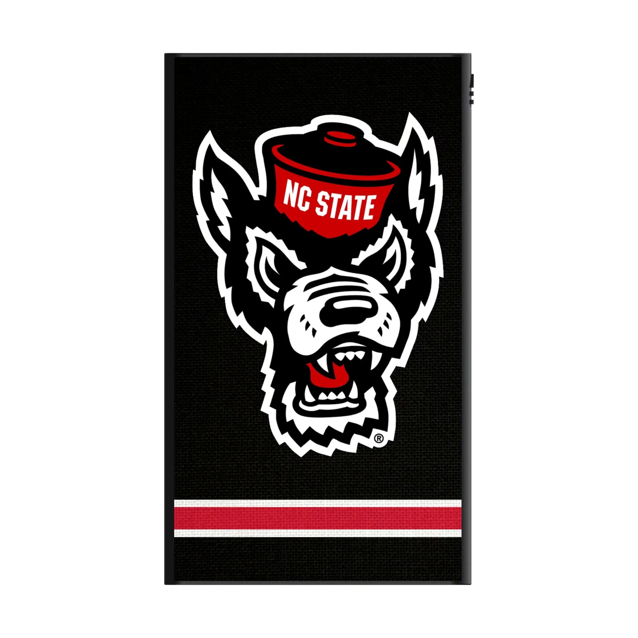 North Carolina State University Wolfpack Stripe 5000mAh Flat Powerbank