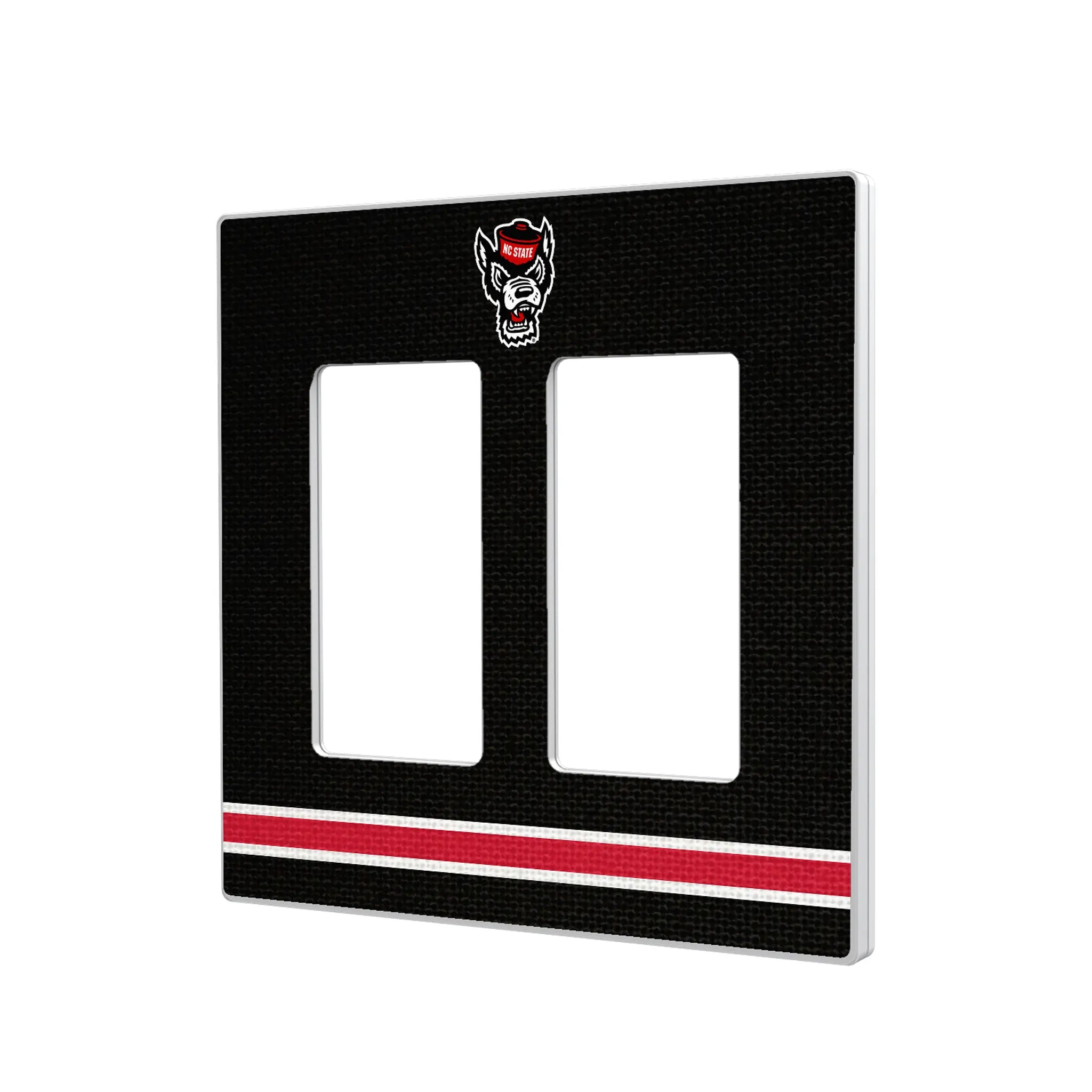 North Carolina State University Wolfpack Stripe Hidden-Screw Light Switch Plate