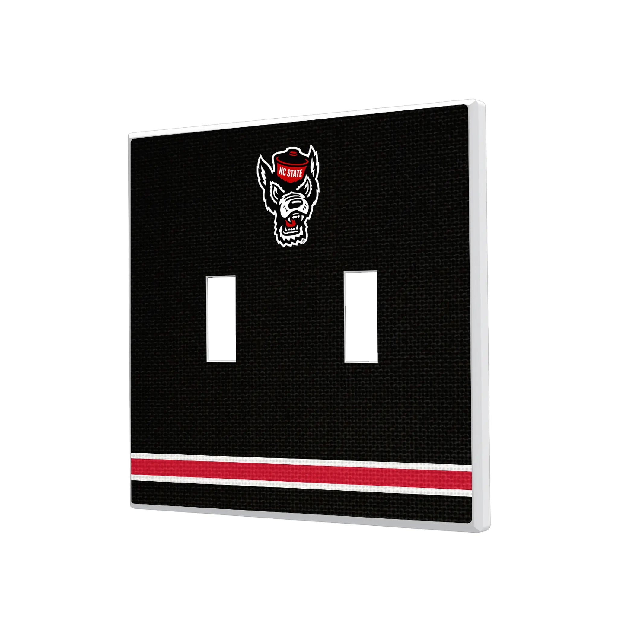 North Carolina State University Wolfpack Stripe Hidden-Screw Light Switch Plate