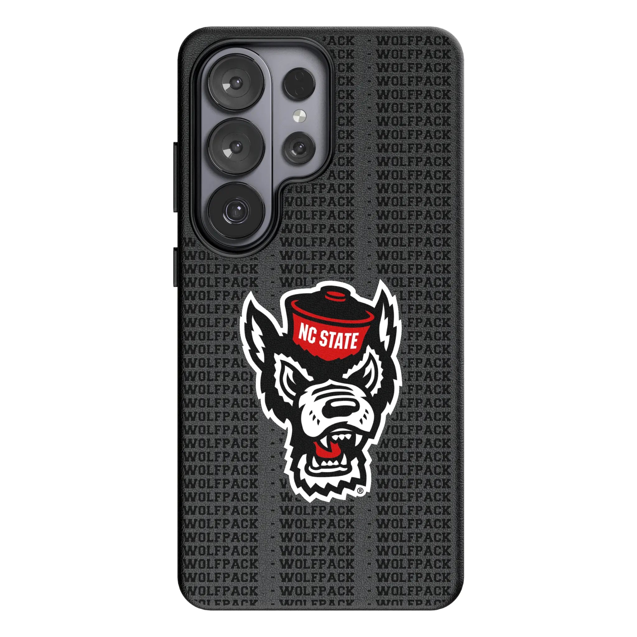 North Carolina State University Wolfpack Text Backdrop MagSafe Compatible Phone Case for Samsung Galaxy