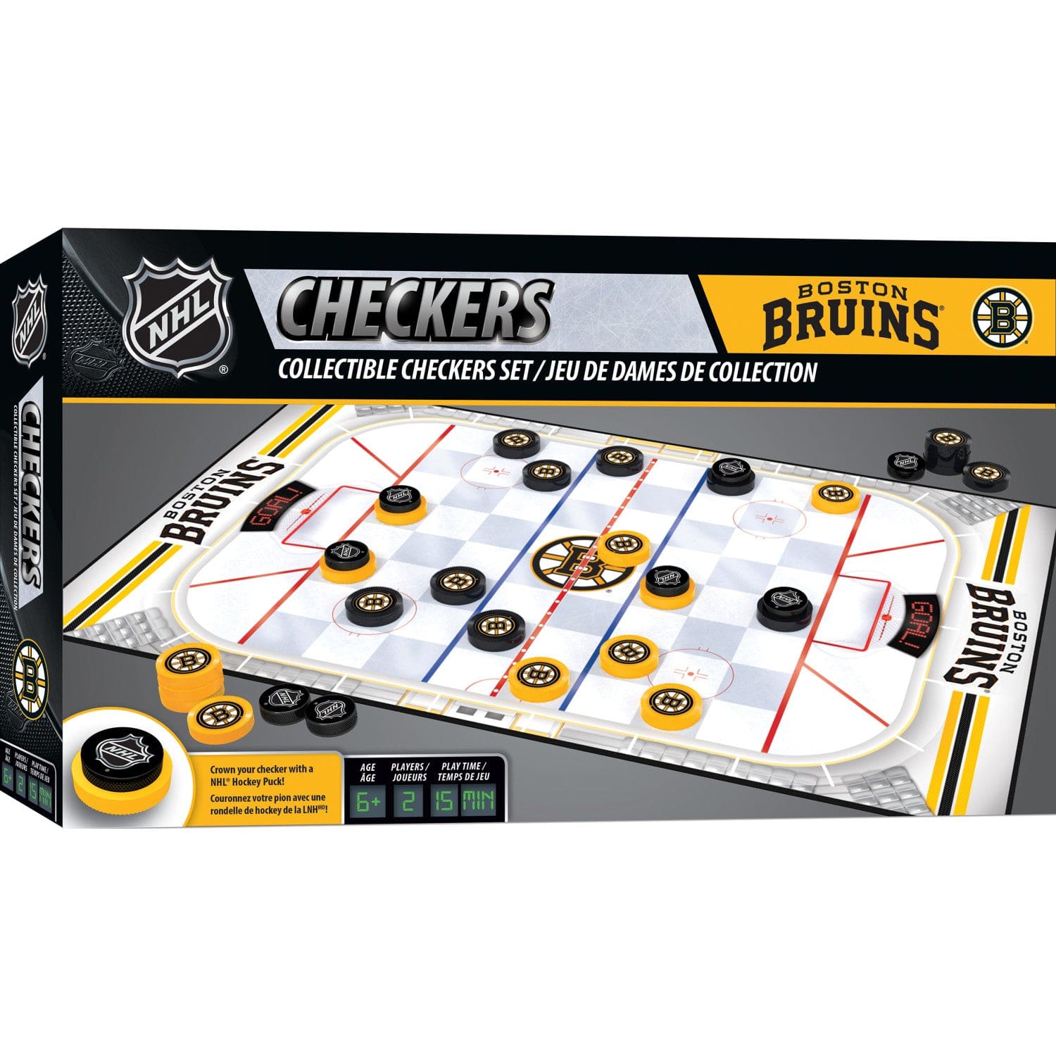 Boston Bruins Checkers Game - Sports Gifts, Sports Memorabilia, Sports Collectibles, Fan Shop