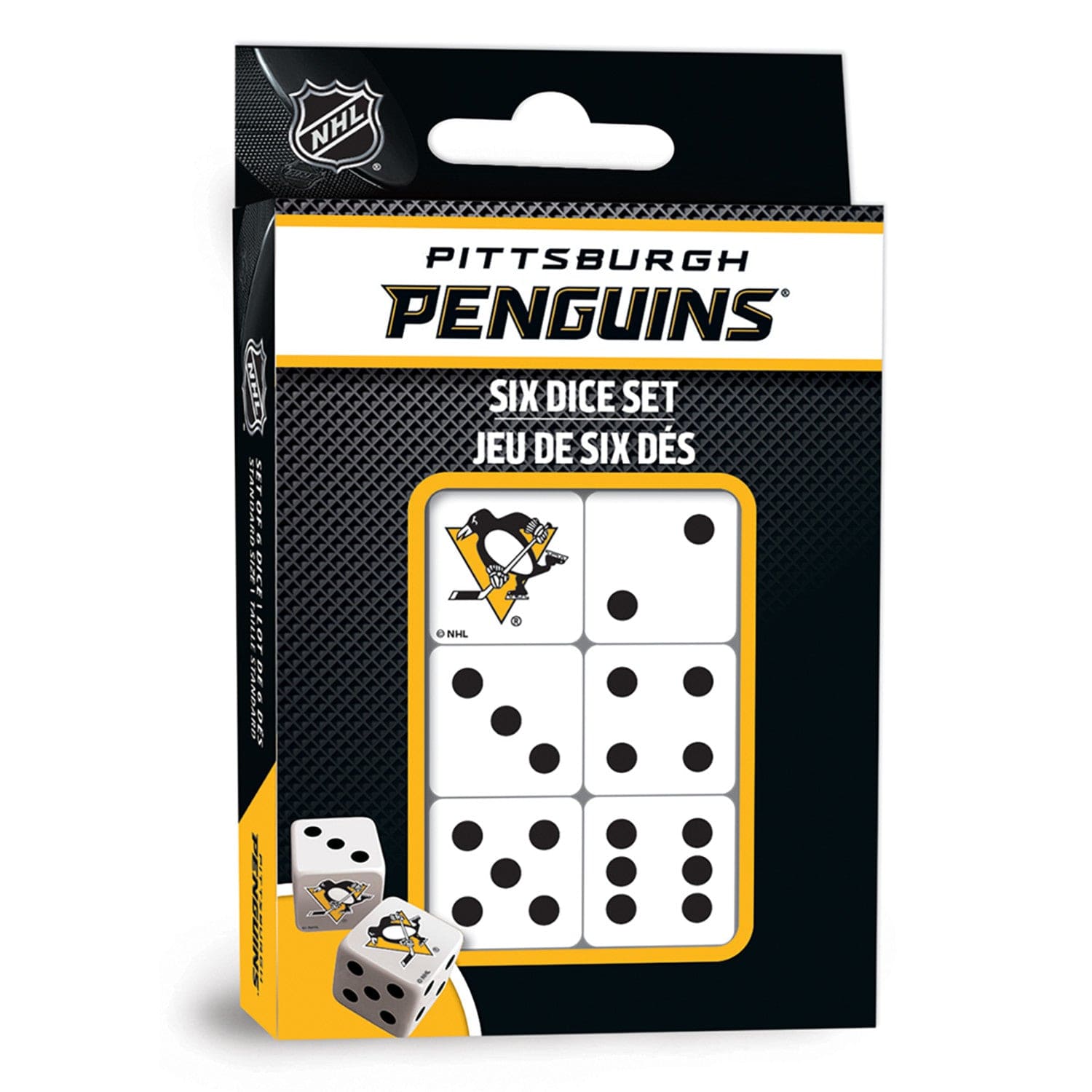 Pittsburgh Penguins Official NHL Dice Set - Sports Gifts, Sports Memorabilia, Sports Collectibles, Fan Shop