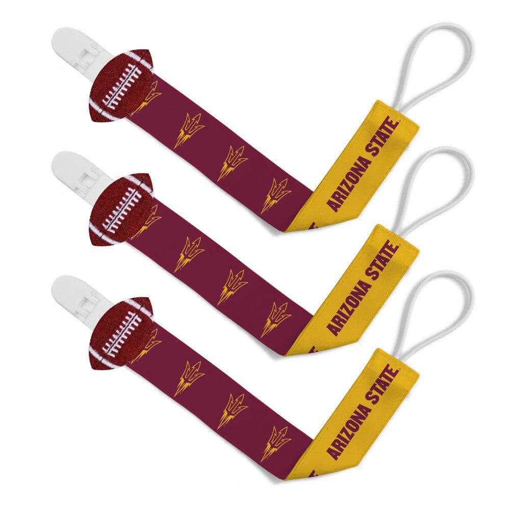 Arizona State Sun Devils Pacifier Clip 3-Pack - Sports Gifts, Sports Memorabilia, Sports Collectibles, Fan Shop