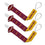 Arizona State Sun Devils Pacifier Clip 3-Pack - Sports Gifts, Sports Memorabilia, Sports Collectibles, Fan Shop