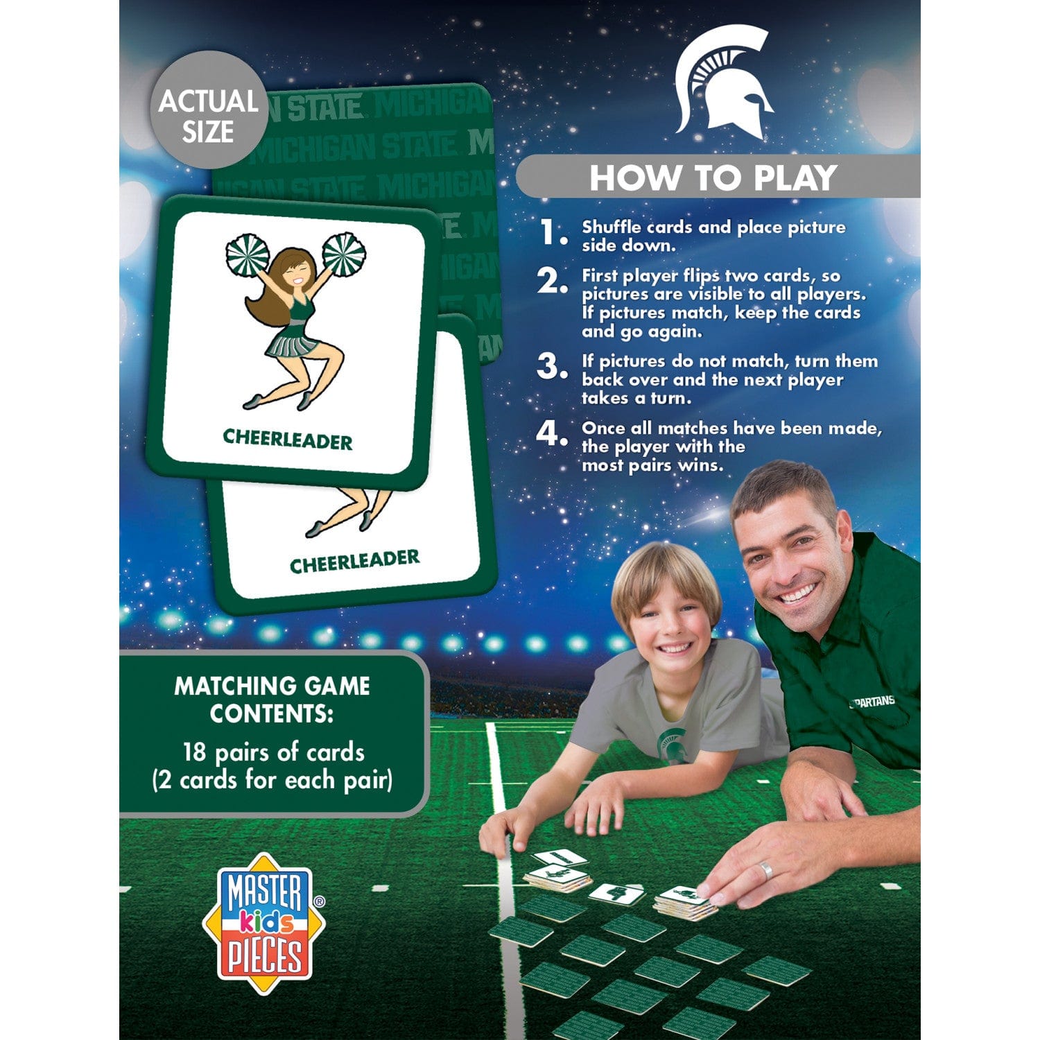 Michigan State Spartans Memory Matching Game - Sports Gifts, Sports Memorabilia, Sports Collectibles, Fan Shop