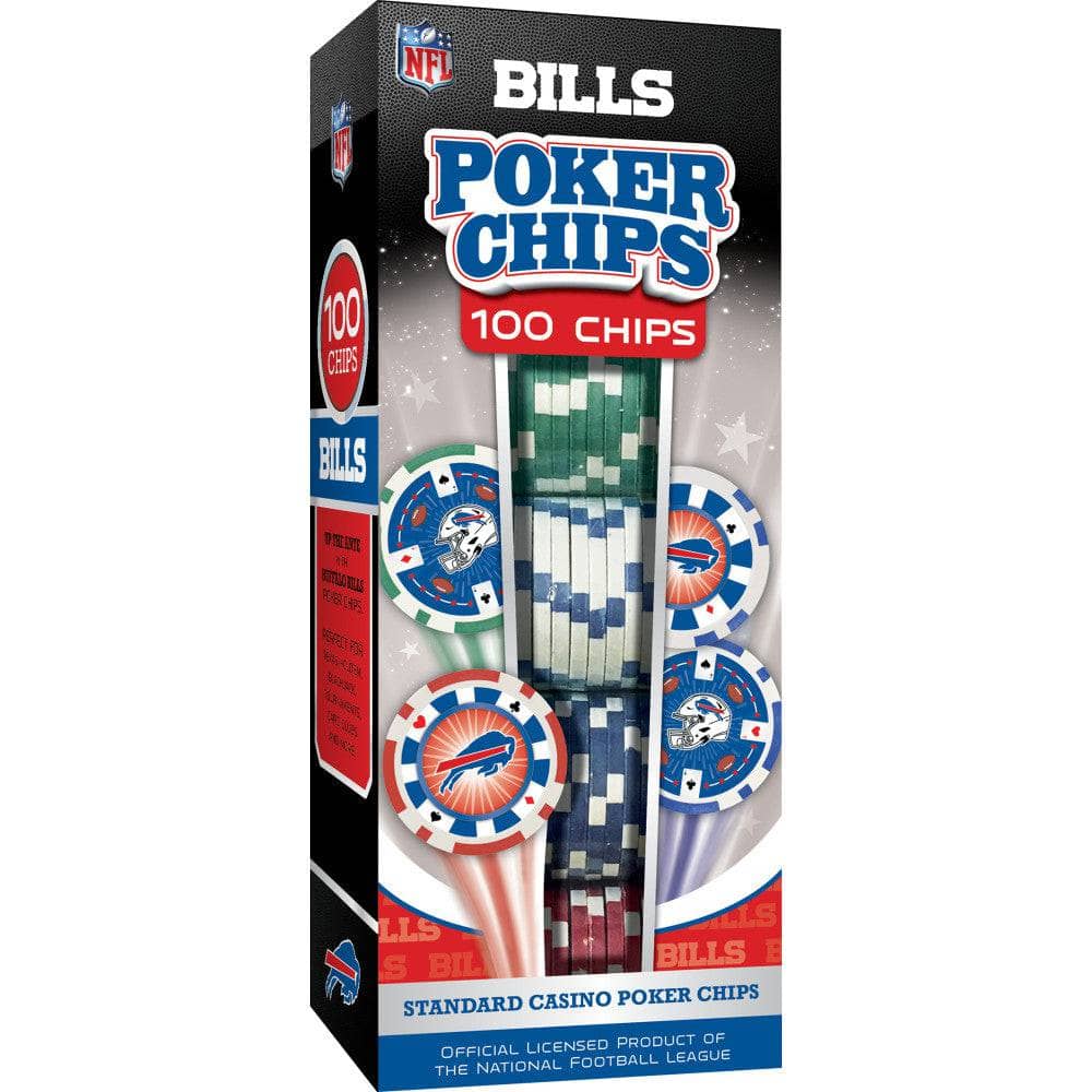 Buffalo Bills 100-Piece Poker Chip Set