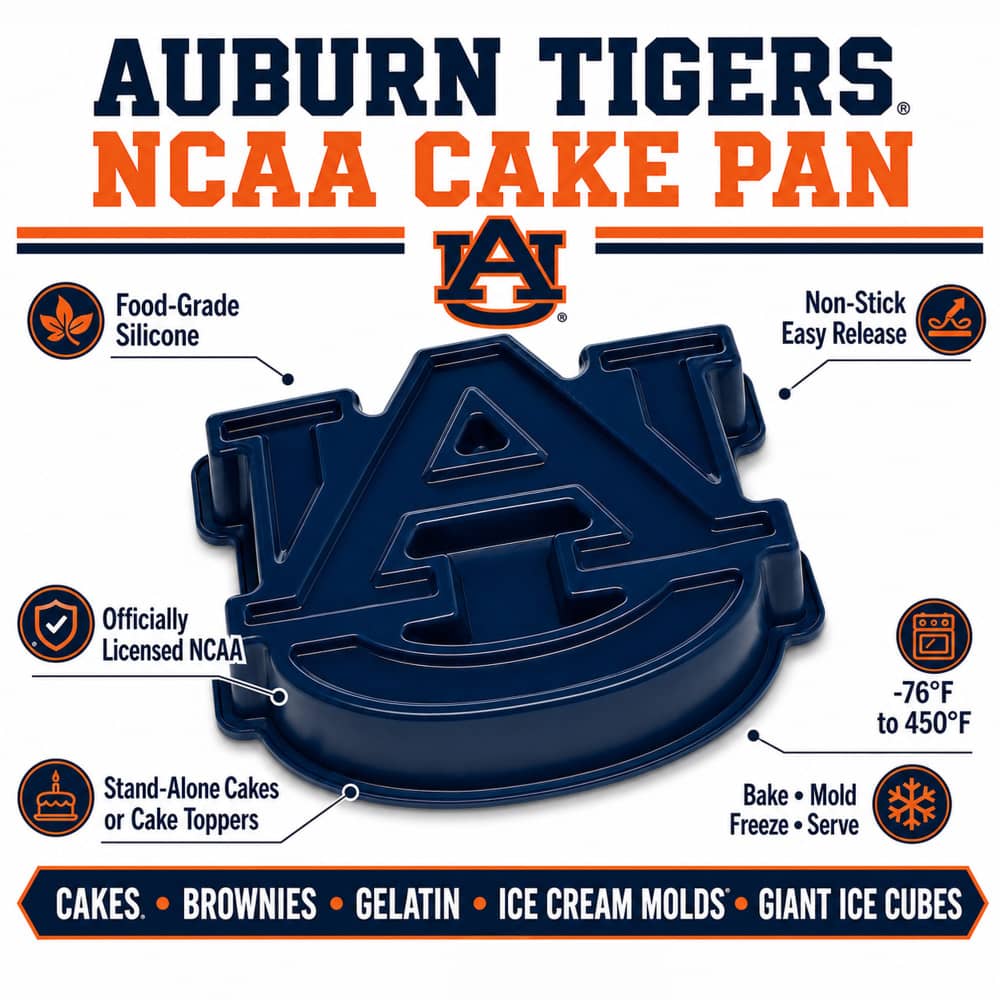 Auburn Tigers Officially Licensed Cake Pan