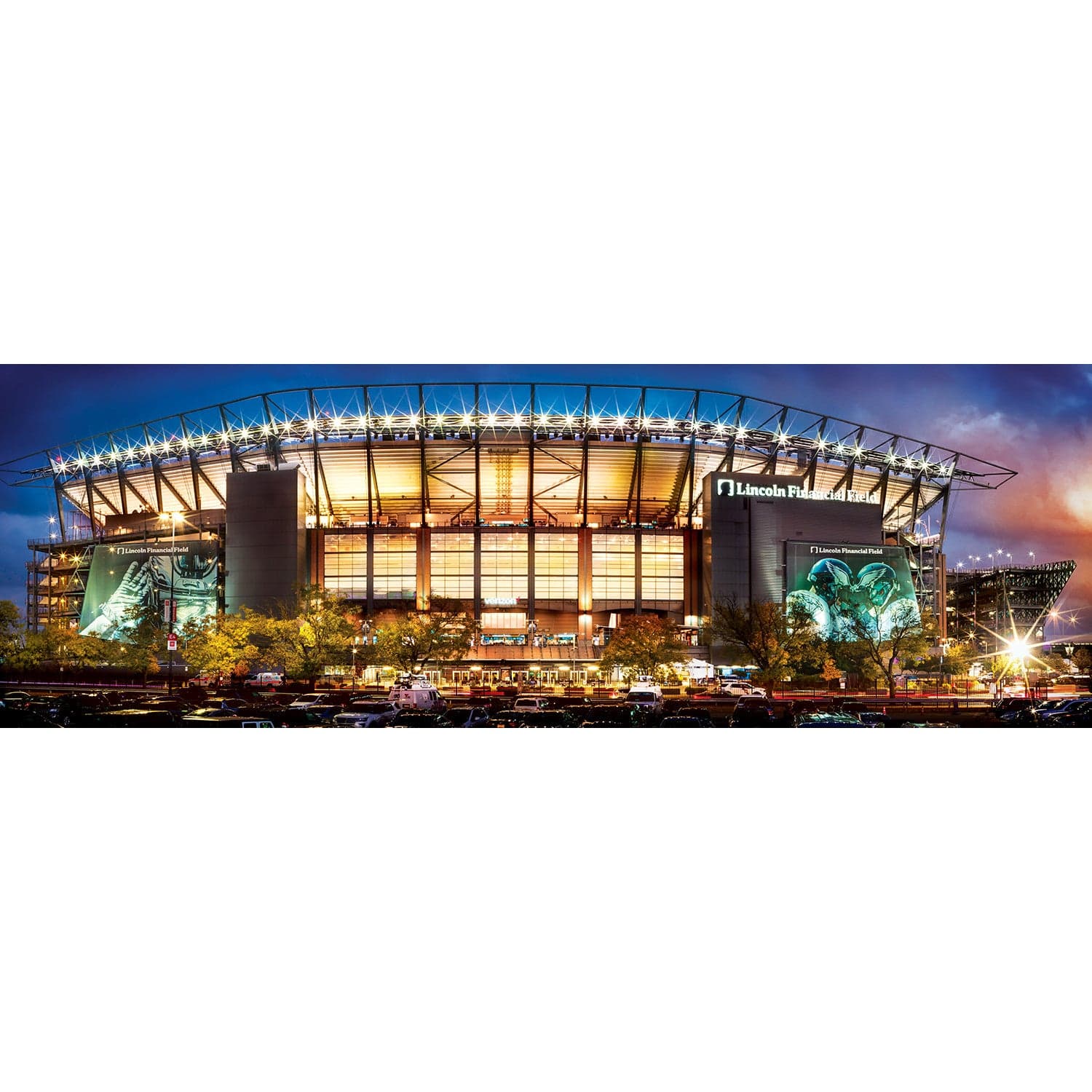 Philadelphia Eagles Stadium View 1000 Piece Panoramic Jigsaw Puzzle - Sports Gifts, Sports Memorabilia, Sports Collectibles, Fan Shop