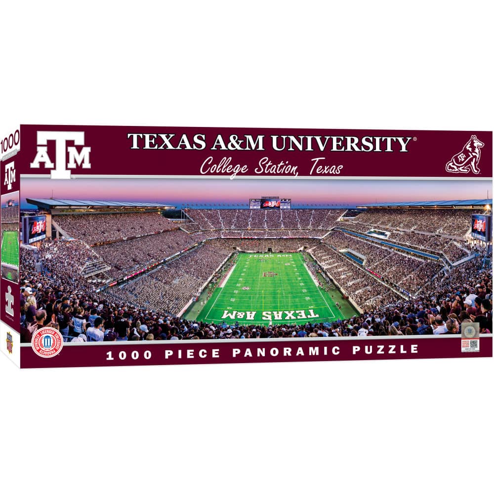 Texas A&M Aggies 1000 Piece Panoramic Jigsaw Puzzle - End View
