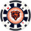 Chicago Bears 100 Piece Poker Chip Set