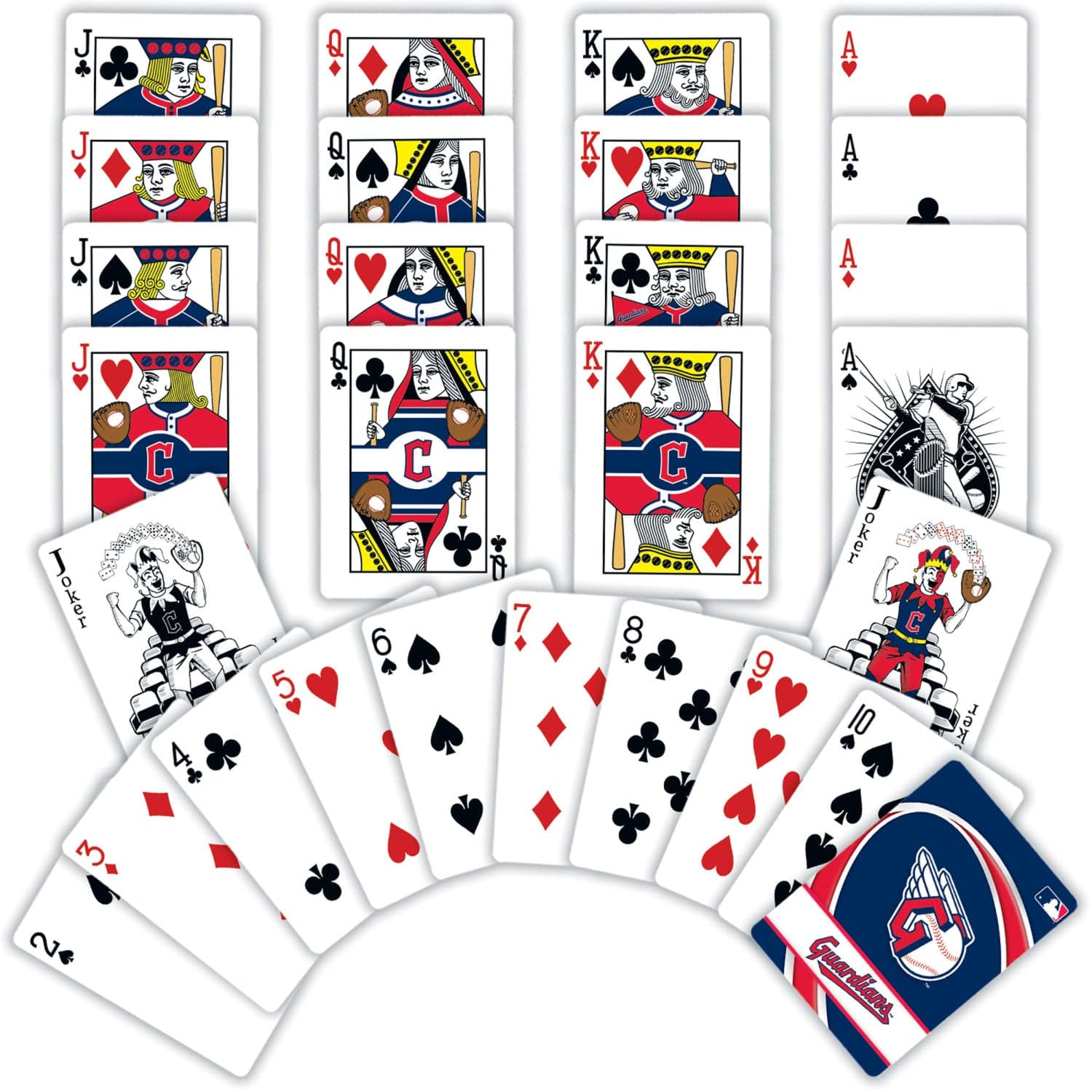Cleveland Guardians 54-Card Playing Deck - Sports Gifts, Sports Memorabilia, Sports Collectibles, Fan Shop