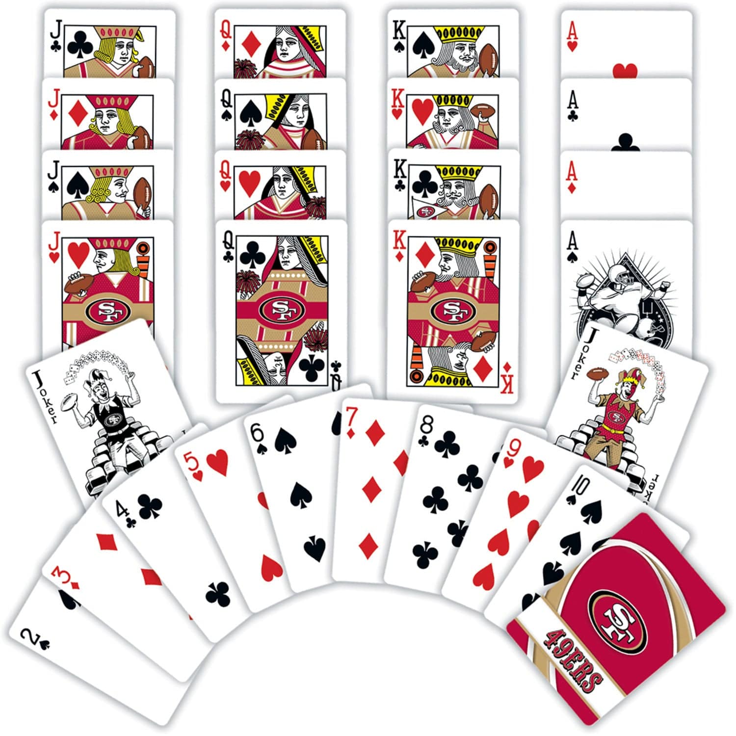 San Francisco 49ers Official Playing Cards - 54 Card Deck