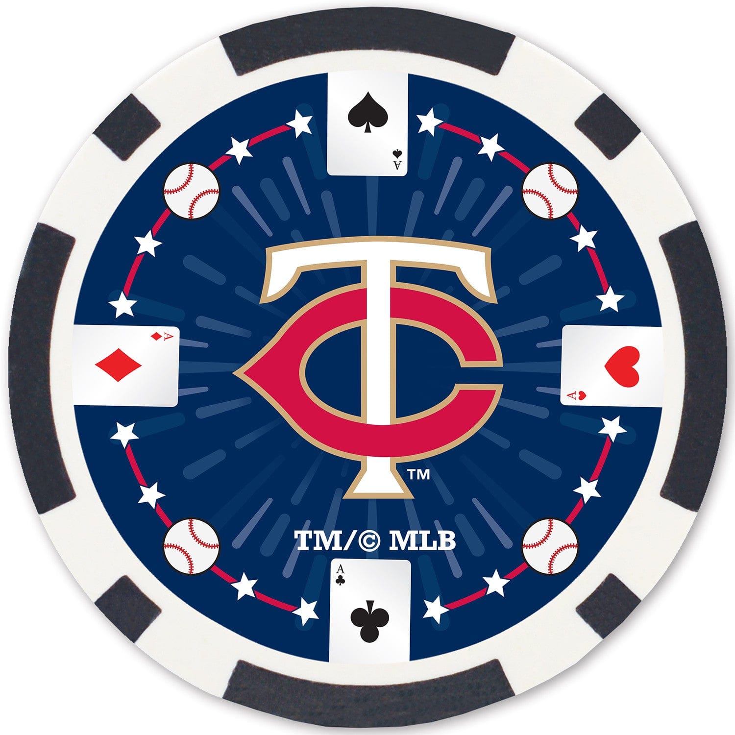 Minnesota Twins 100-Piece Poker Chip Set - Sports Gifts, Sports Memorabilia, Sports Collectibles, Fan Shop