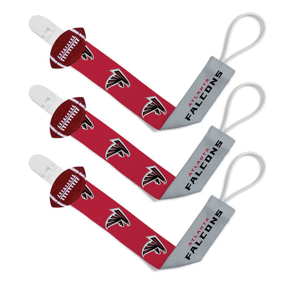 Atlanta Falcons Pacifier Clip 3-Pack - Sports Gifts, Sports Memorabilia, Sports Collectibles, Fan Shop