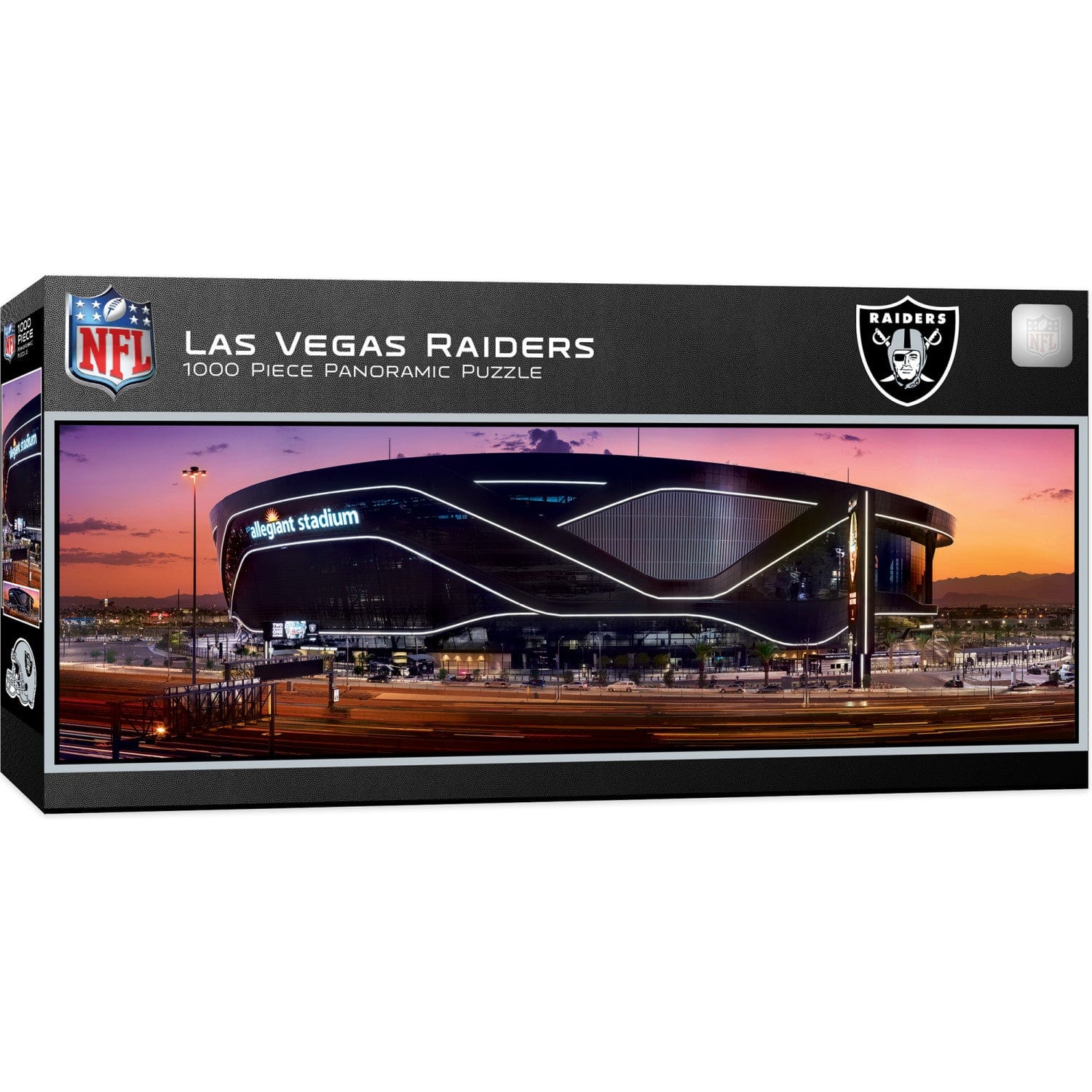 Las Vegas Raiders Stadium View 1000 Piece Panoramic Jigsaw Puzzle - Sports Gifts, Sports Memorabilia, Sports Collectibles, Fan Shop