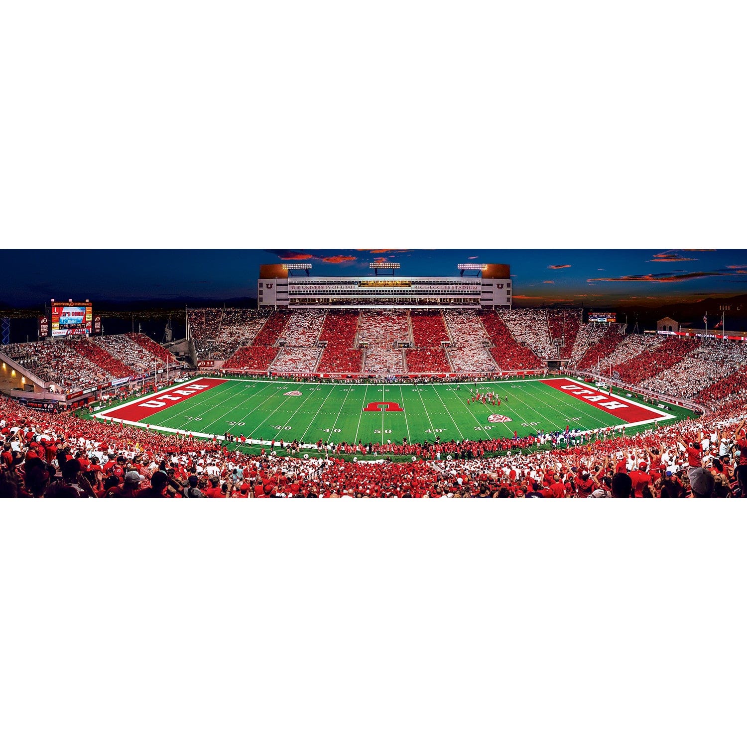 Utah Utes 1000 Piece Panoramic Jigsaw Puzzle - Sports Gifts, Sports Memorabilia, Sports Collectibles, Fan Shop