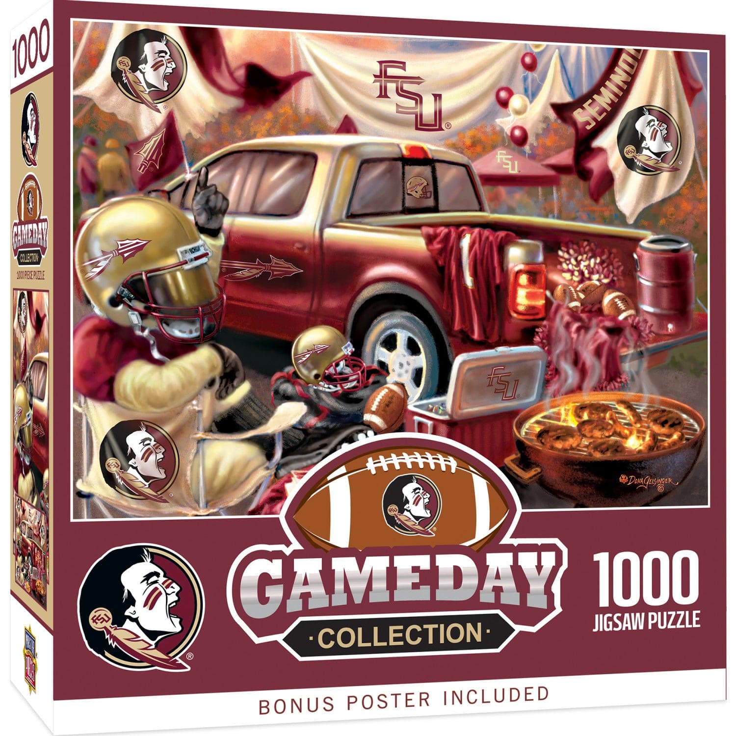 Florida State Seminoles Gameday 1000 Piece Jigsaw Puzzle - Sports Gifts, Sports Memorabilia, Sports Collectibles, Fan Shop