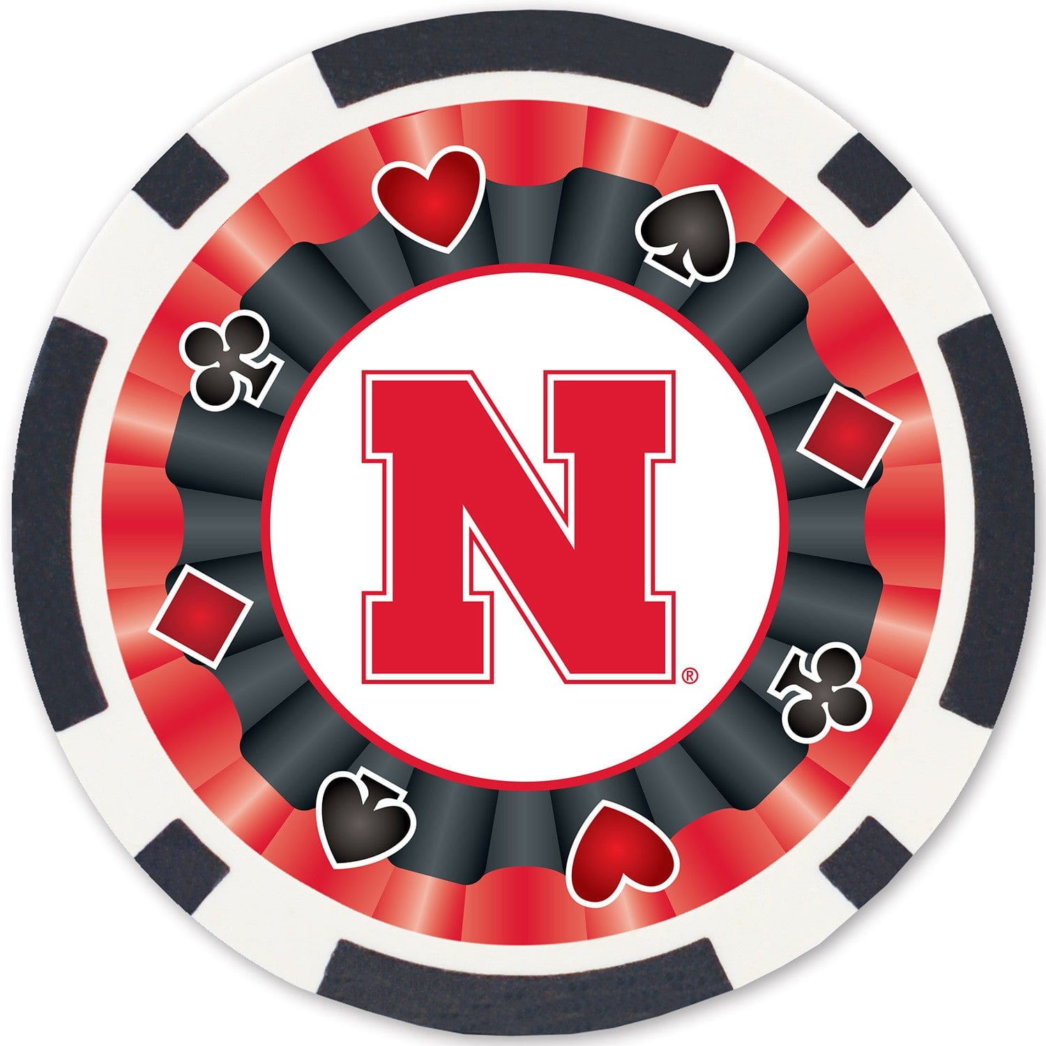 Nebraska Cornhuskers 100 Piece Poker Chip Set - Sports Gifts, Sports Memorabilia, Sports Collectibles, Fan Shop