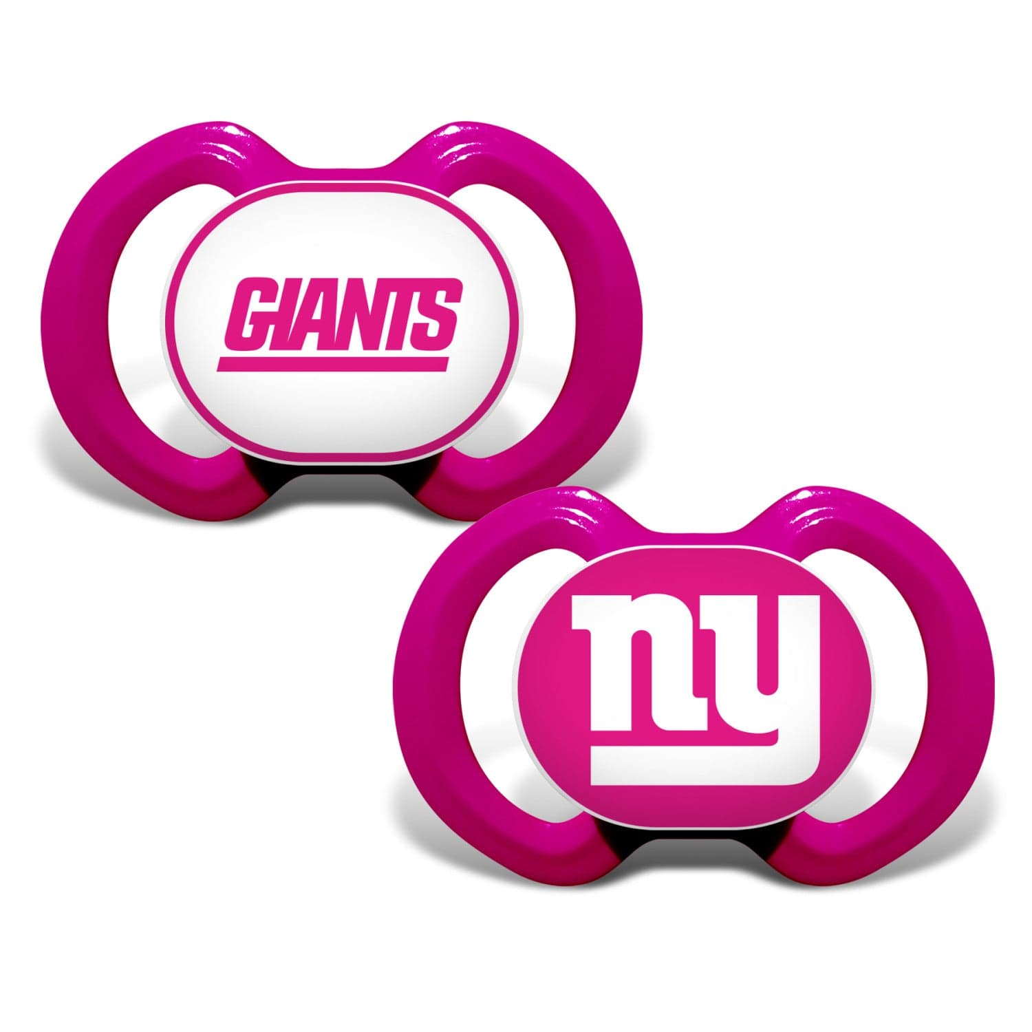 New York Giants Pink Pacifier 2-Pack - Sports Gifts, Sports Memorabilia, Sports Collectibles, Fan Shop