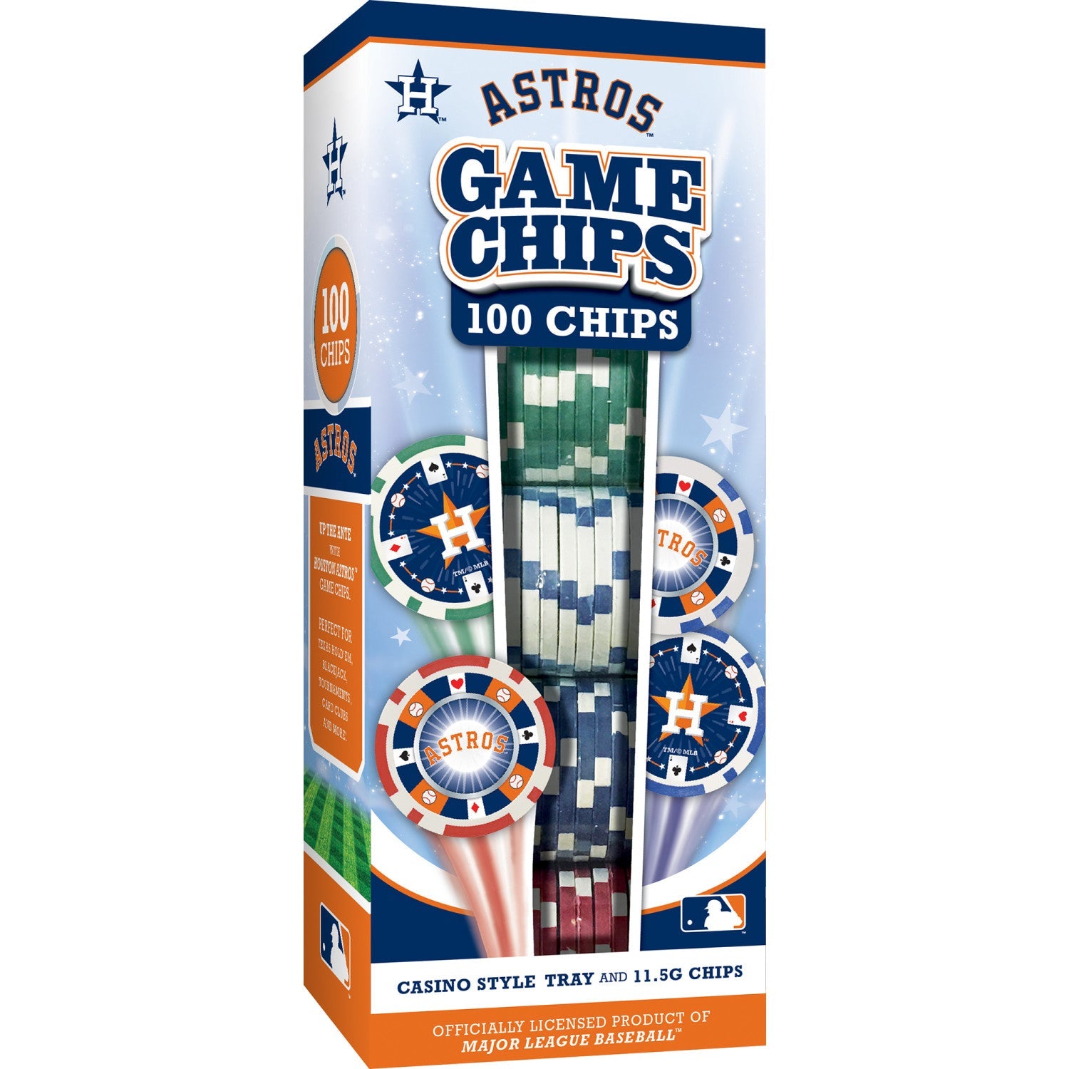Houston Astros 100 Piece Poker Chips - 757 Sports Collectibles