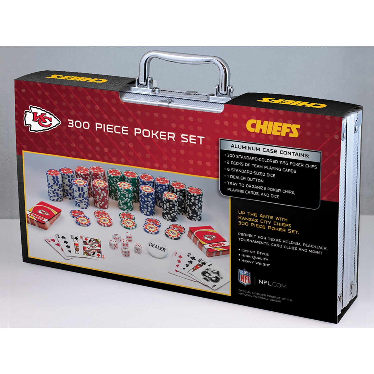 Kansas City Chiefs 300 Piece Poker Set - Ultimate Fan Edition