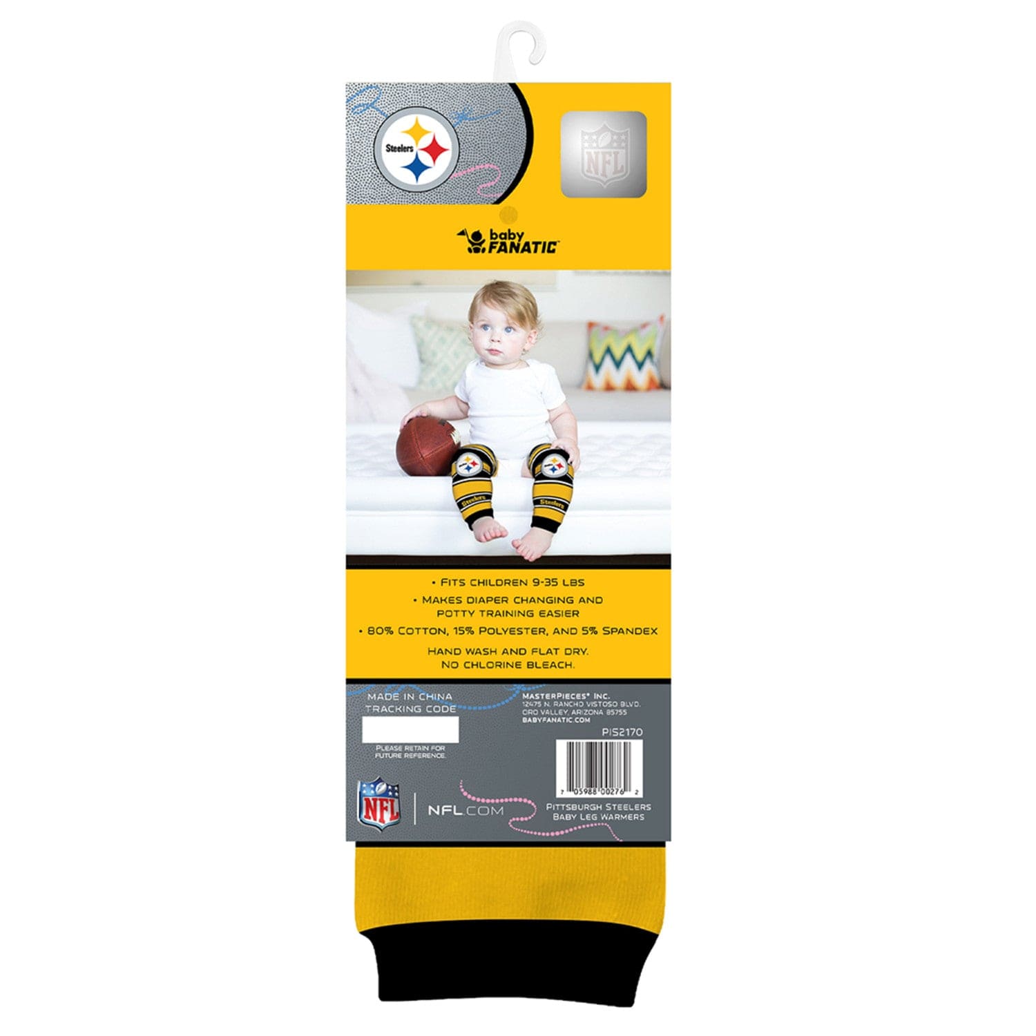 Pittsburgh Steelers Baby Leg Warmers - Adorable Team Spirit for Little Fans