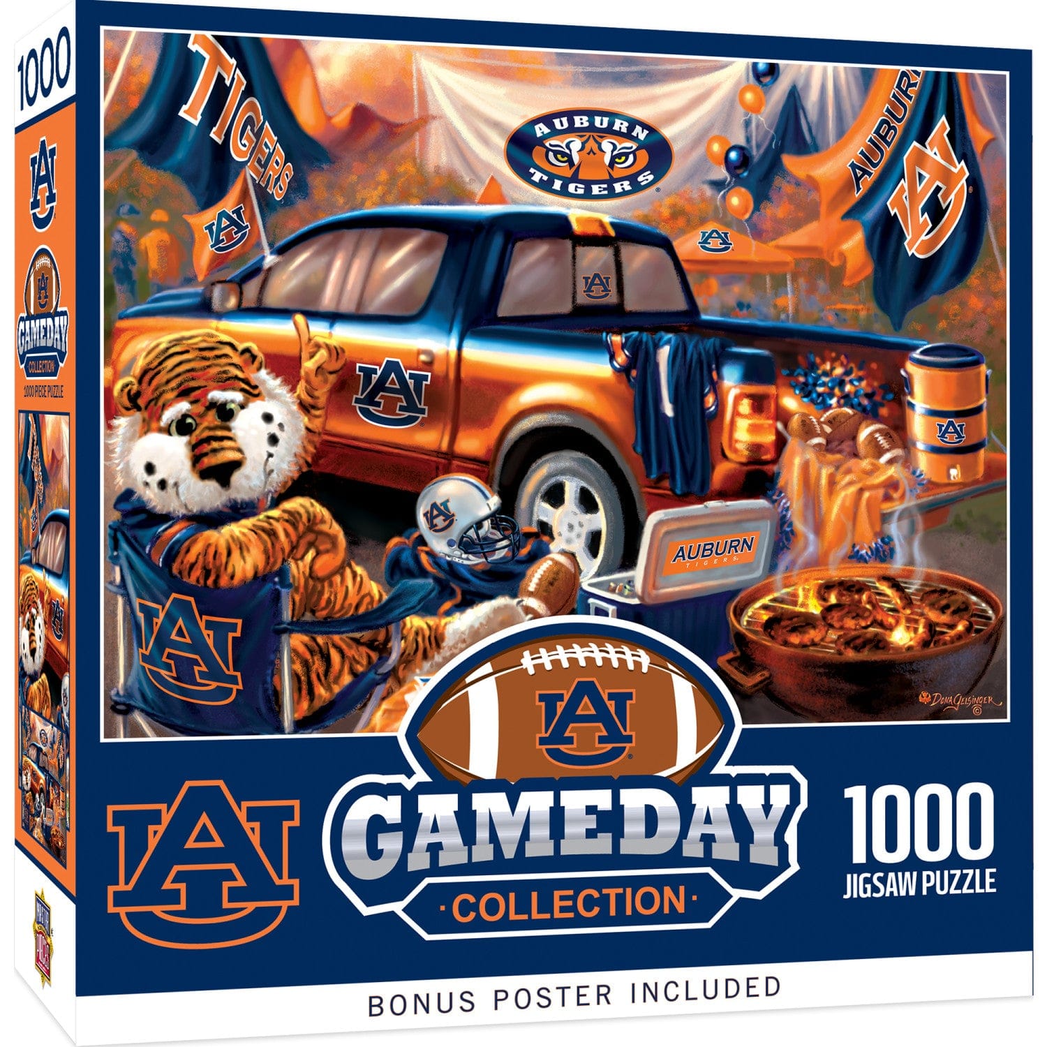Auburn Tigers Gameday 1000 Piece Jigsaw Puzzle - Sports Gifts, Sports Memorabilia, Sports Collectibles, Fan Shop