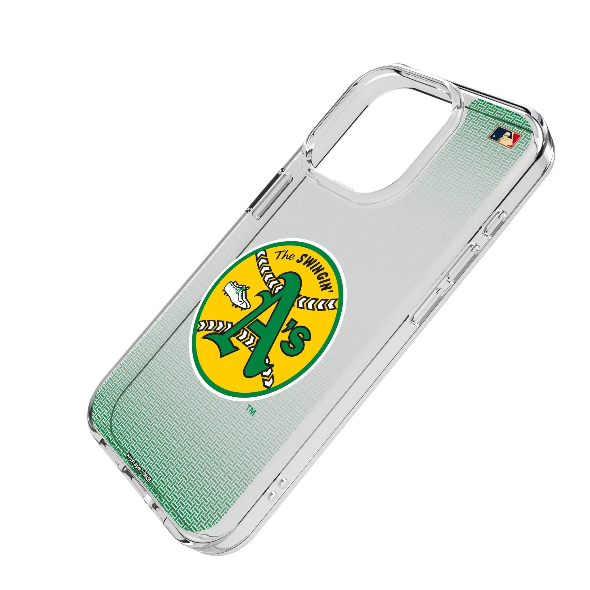 Oakland As 1971-1981 - Cooperstown Collection Linen Clear Phone Case for Apple iPhone