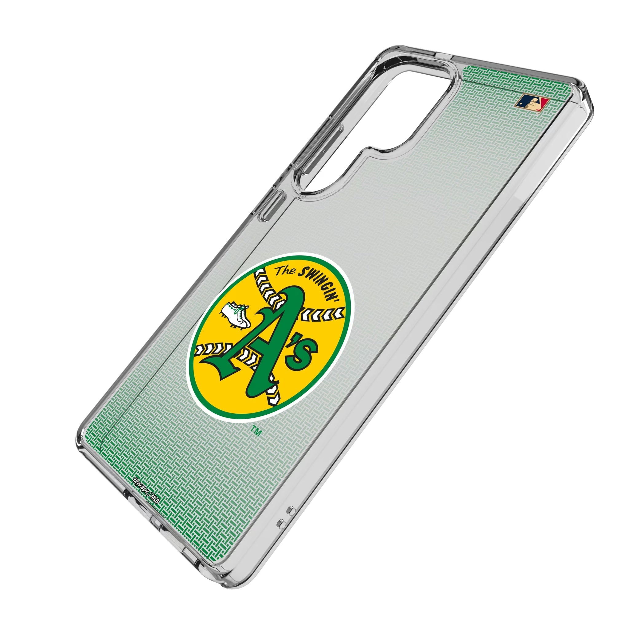 Oakland As 1971-1981 - Cooperstown Collection Linen Clear Phone Case for Samsung Galaxy