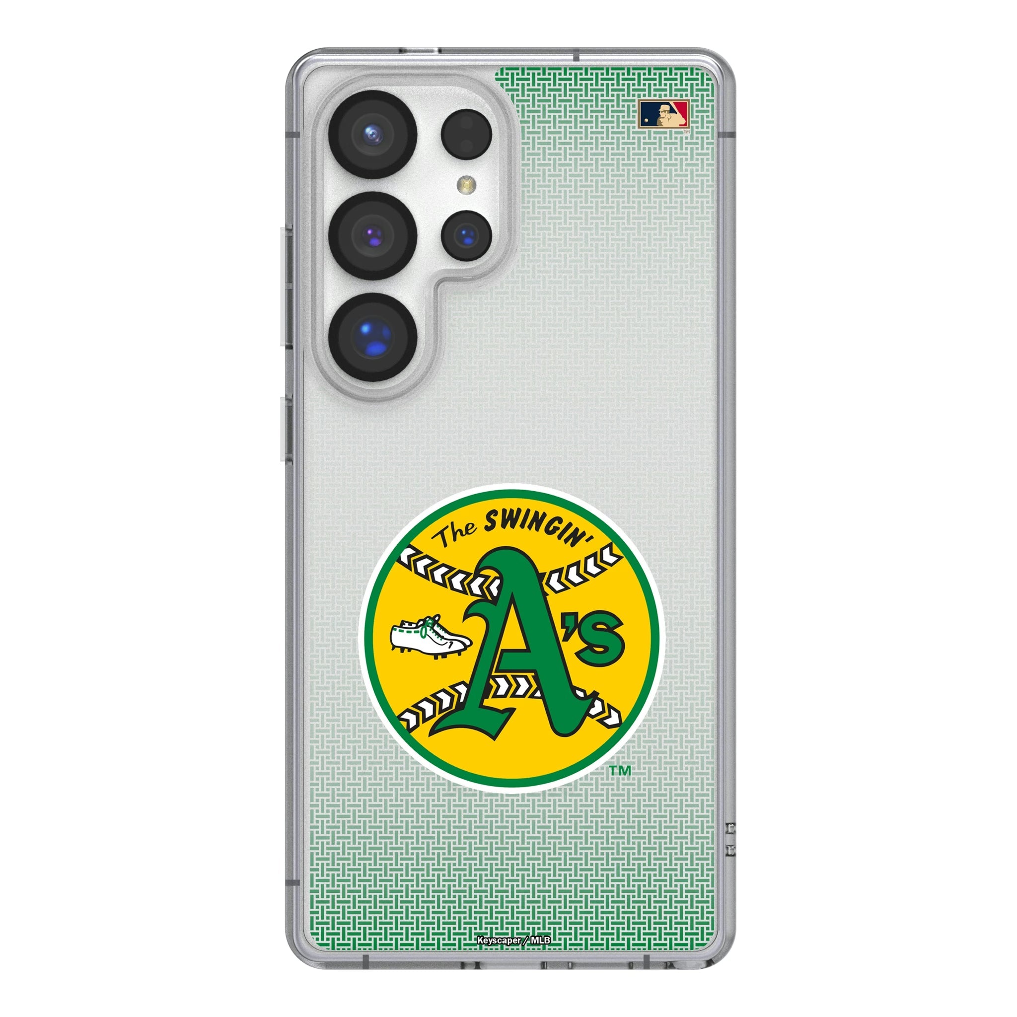 Oakland As 1971-1981 - Cooperstown Collection Linen Clear Phone Case for Samsung Galaxy