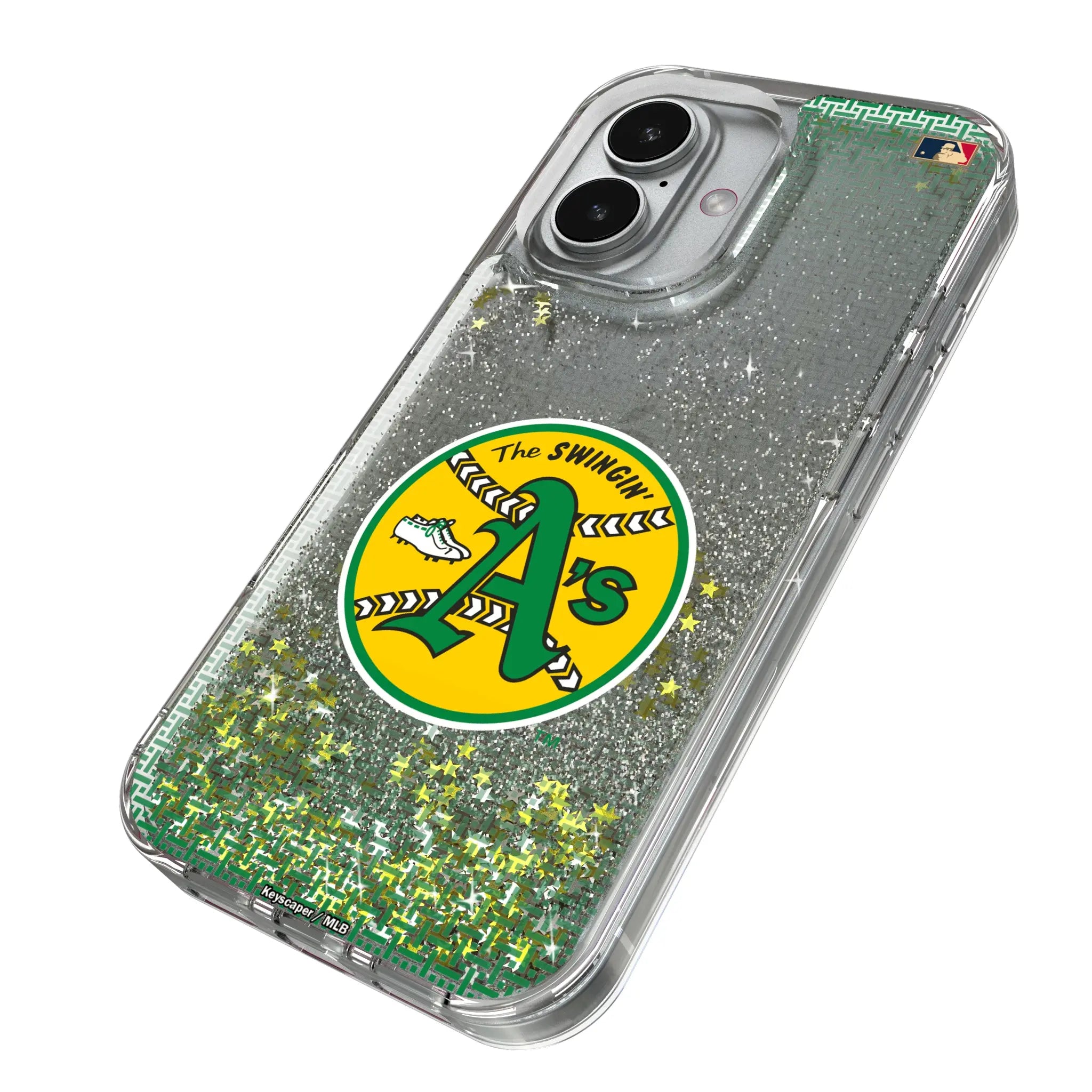 Oakland As 1971-1981 - Cooperstown Collection Linen Glitter Phone Case